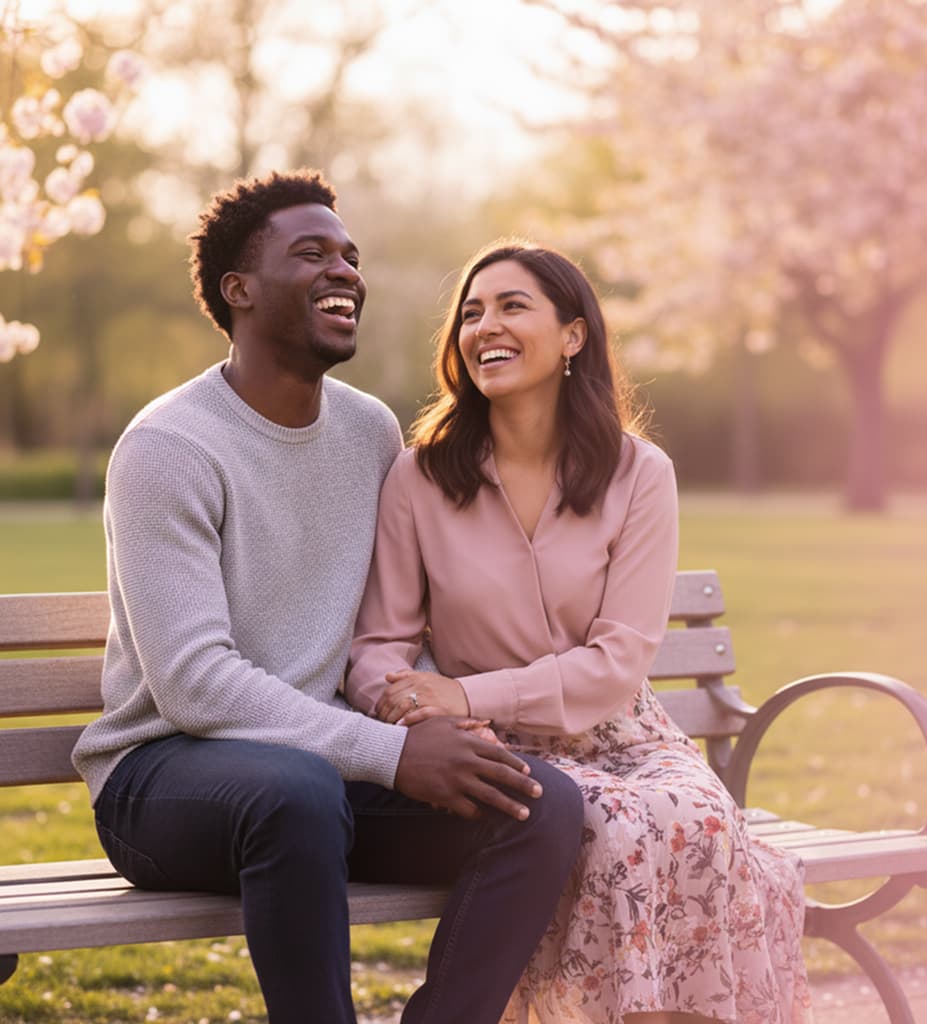Happy couple enjoying time together